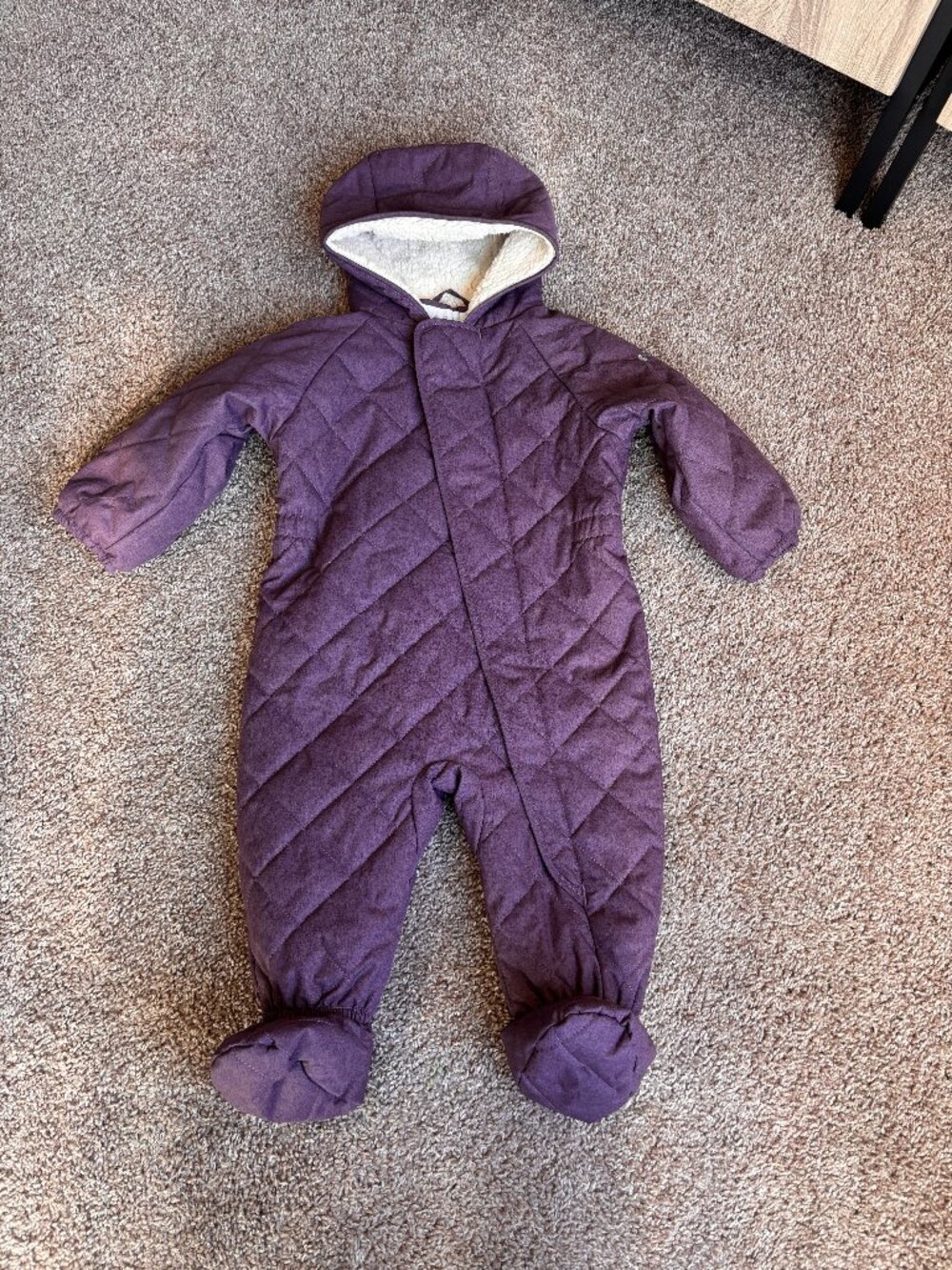 Columbia Infant Meet Cute Bunting 12-18mo One-Piece Snowsuit Purple Quilted